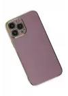 Newface iPhone 14 Pro Max Kılıf Volet Silikon - Mor