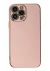 Newface Apple iPhone 14 Pro Max Kılıf Volet Silikon - Pembe