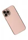 Newface Apple iPhone 14 Pro Max Kılıf Volet Silikon - Pembe