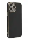 Newface Apple iPhone 14 Pro Max Kılıf Volet Silikon - Siyah