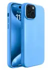 Newface Apple iPhone 15 Kılıf First Silikon - Mavi
