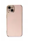 Newface Apple iPhone 15 Kılıf Volet Silikon - Pembe