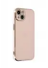Newface Apple iPhone 15 Kılıf Volet Silikon - Pembe