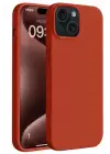 Newface Apple iPhone 15 Plus Kılıf First Silikon - Kırmızı