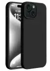 Newface iPhone 15 Plus Kılıf First Silikon - Siyah