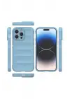 Newface Apple iPhone 15 Pro Kılıf Optimum Silikon - Sky Blue