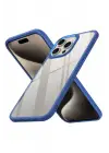 Newface Apple iPhone 15 Pro Kılıf Power Silikon - Mavi
