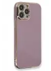 Newface Apple iPhone 15 Pro Kılıf Volet Silikon - Mor