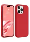 Newface Apple iPhone 15 Pro Max Kılıf First Silikon - Kırmızı