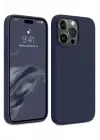 Newface iPhone 15 Pro Max Kılıf First Silikon - Lacivert