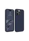 Newface iPhone 15 Pro Max Kılıf First Silikon - Lacivert
