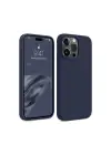 Newface iPhone 15 Pro Max Kılıf First Silikon - Lacivert
