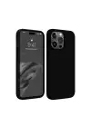 Newface iPhone 15 Pro Max Kılıf First Silikon - Siyah