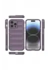 Newface iPhone 15 Pro Max Kılıf Optimum Silikon - Mor