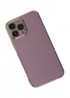 Newface Apple iPhone 15 Pro Max Kılıf Volet Silikon - Mor
