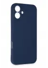 Newface Apple iPhone 16 Kılıf First Silikon - Lacivert