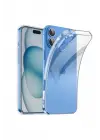 Newface Apple iPhone 16 Kılıf Lüx Şeffaf Silikon