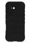 Newface Apple iPhone 16 Kılıf Optimum Silikon - Siyah