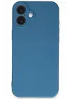 Newface Apple iPhone 16 Plus Kılıf First Silikon - Mavi