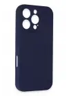 Newface Apple iPhone 16 Pro Kılıf First Silikon - Lacivert