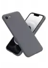 Newface Apple iPhone 16E Kılıf First Silikon - Gri