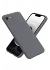 Newface iPhone 16E Kılıf First Silikon - Gri