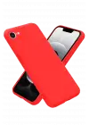 Newface Apple iPhone 16E Kılıf First Silikon - Kırmızı
