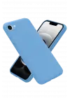 Newface Apple iPhone 16E Kılıf First Silikon - Mavi