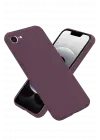Newface Apple iPhone 16E Kılıf First Silikon - Mürdüm