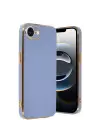 Newface iPhone 16E Kılıf Volet Silikon - Mavi