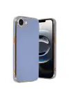 Newface iPhone 16E Kılıf Volet Silikon - Mavi