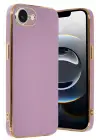 Newface iPhone 16E Kılıf Volet Silikon - Mor