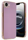 Newface Apple iPhone 16E Kılıf Volet Silikon - Mor