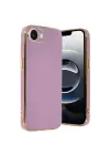Newface Apple iPhone 16E Kılıf Volet Silikon - Mor