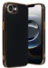 Newface Apple iPhone 16E Kılıf Volet Silikon - Siyah