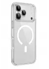 Newface Apple iPhone 17 Pro Max Kılıf Pc Real Magsafe Kapak - Şeffaf