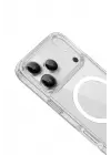 Newface Apple iPhone 17 Pro Max Kılıf Pc Real Magsafe Kapak - Şeffaf