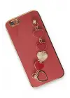 Newface Apple iPhone 6 Kılıf Esila Silikon - Kırmızı