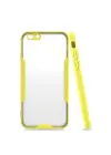 Newface iPhone 6 Kılıf Platin Silikon - Sarı