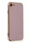 Newface iPhone 7 Kılıf Volet Silikon - Mor