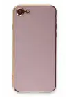 Newface iPhone 7 Kılıf Volet Silikon - Mor