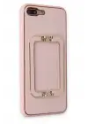 Newface Apple iPhone 7 Plus Kılıf Coco Elit Kapak - Pembe