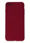 Newface Apple iPhone 7 Plus Kılıf First Silikon - Bordo