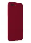 Newface Apple iPhone 7 Plus Kılıf First Silikon - Bordo