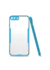 Newface Apple iPhone 7 Plus Kılıf Platin Silikon - Mavi