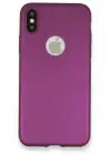 Newface iPhone X Kılıf First Silikon - Mürdüm