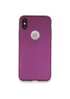 Newface iPhone X Kılıf First Silikon - Mürdüm