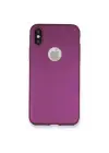 Newface Apple iPhone X Kılıf First Silikon - Mürdüm