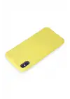 Newface iPhone X Kılıf First Silikon - Sarı