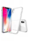 Newface Apple iPhone X Kılıf Lüx Şeffaf Silikon